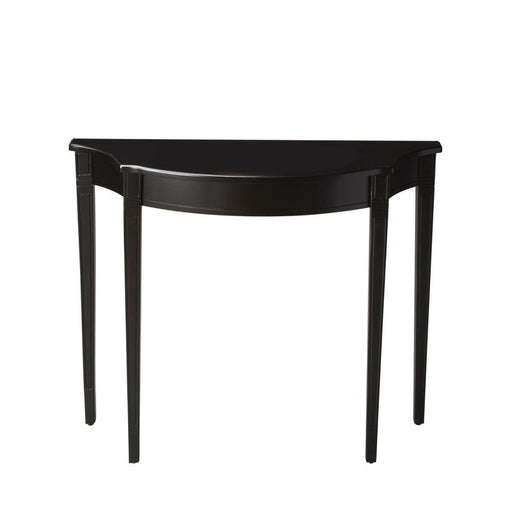 55 Fraser Black Demilune Table